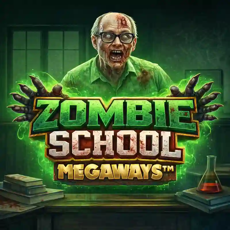 Zombie School Megaways slot game banner